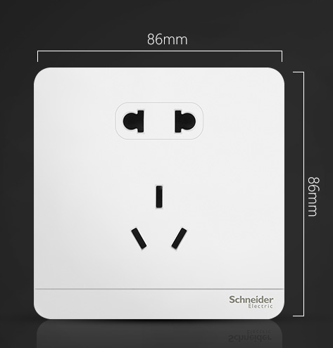 宜賓施耐德五孔插座面板繹尚系列